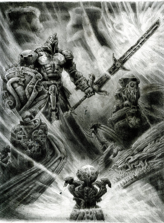 Dakkon Shadow Slayer Sketch - Limited Edition Signed, Numbered