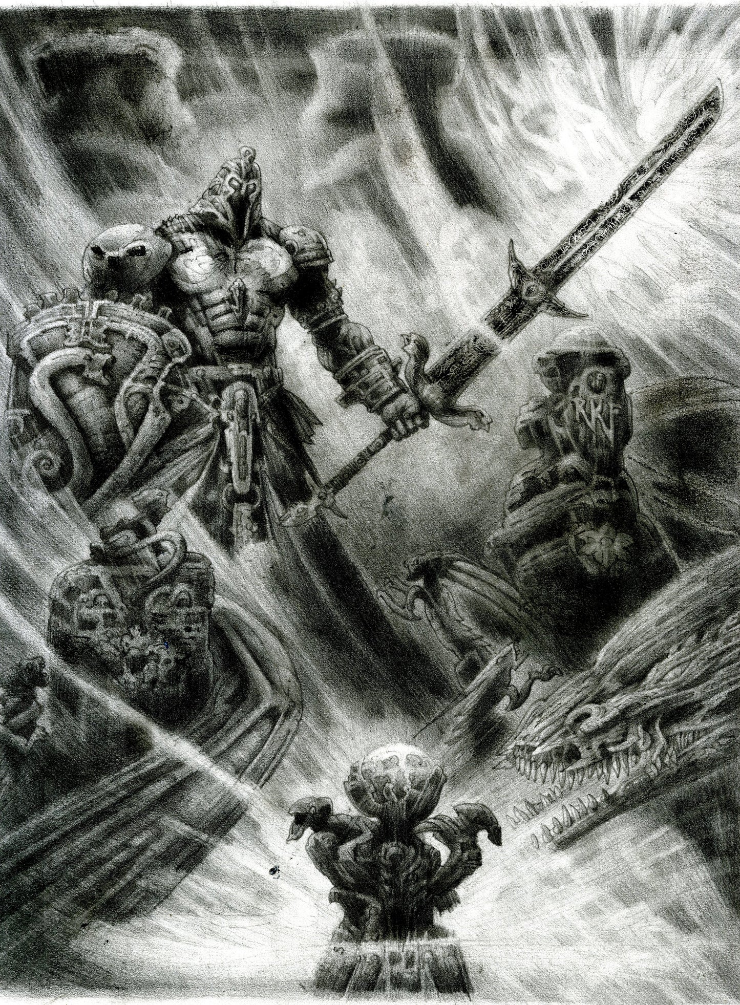 Magic Sketches: Dakkon, Shadow Slayer